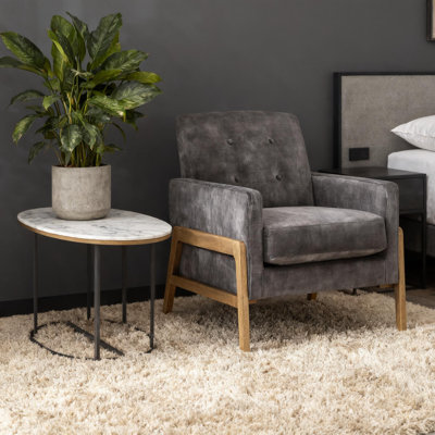 Matson Tufted Back Accent Chair - Coal