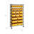 36" W NSF-Certified Commercial 8-Tier 24-Bin Storage Rack with Wheels-856084775