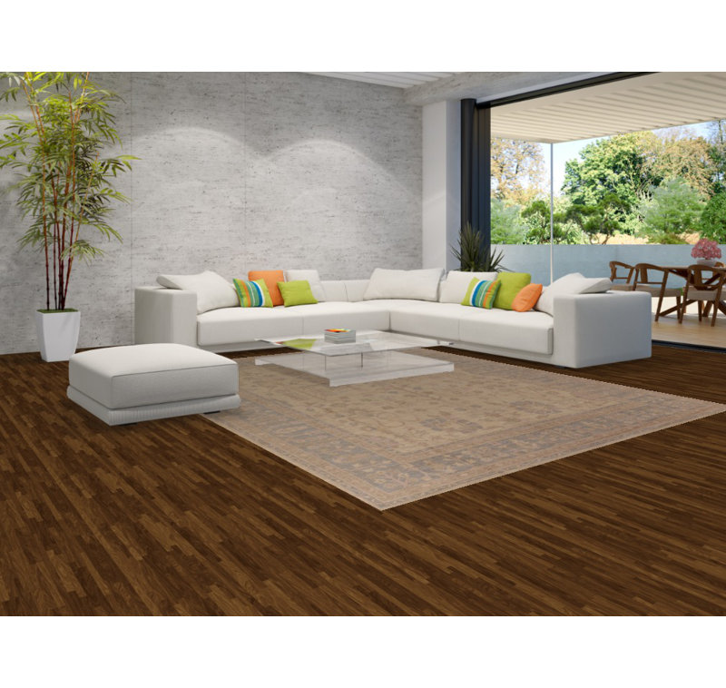 Tapis beige et ivoire en coton noué à la main