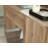 L-Shaped Desk with Storage in Timber Oak