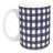 Navy Buffalo Check Mug - Set Of 2