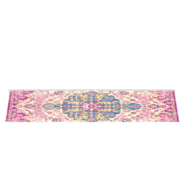 Tapis d'escalier antidérapant, 15 pièces (rose)