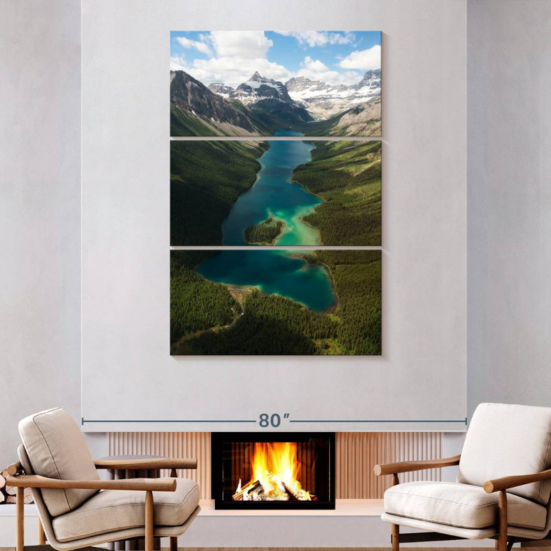 Paysage de montagnes Alvord Assiniboine, H 74 po x l 48 po