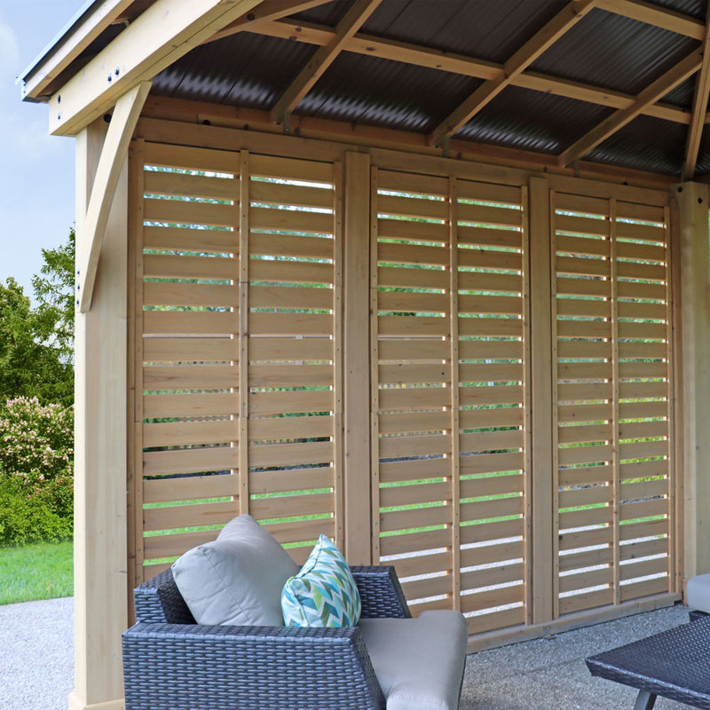 Alberth 3.65m x 4.88m Wood Patio Gazebo