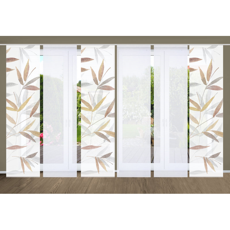 Semi Sheer Sliding Panel, Multicoloured