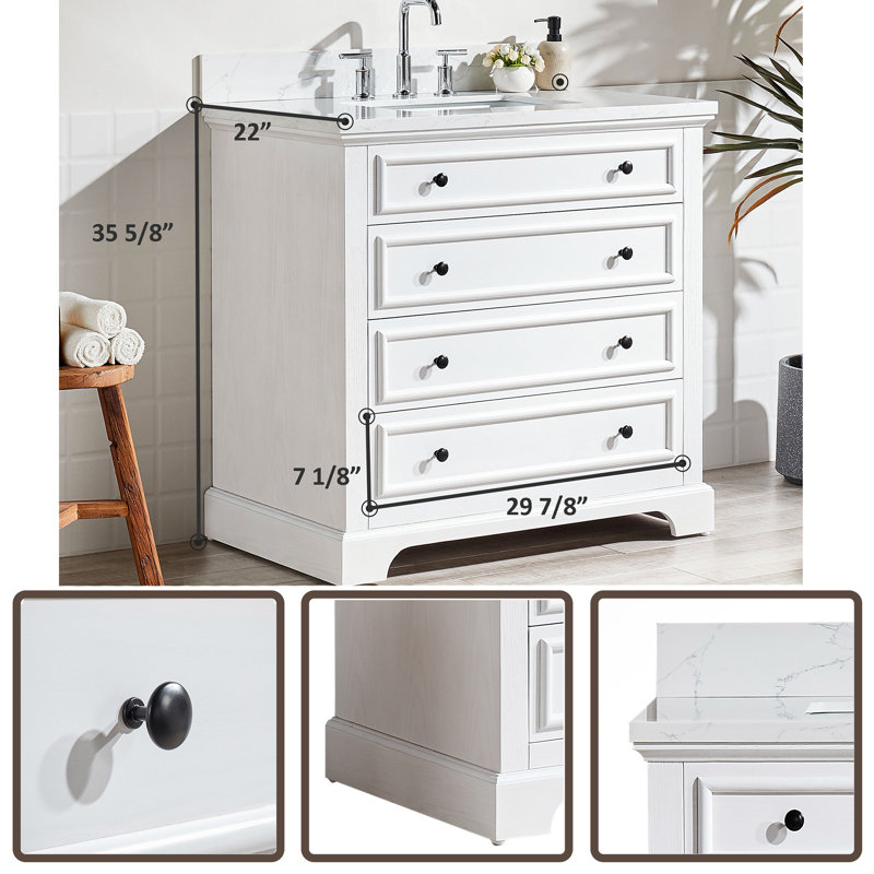 Meuble-lavabo autoportant simple