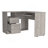 Light Gray 2-Drawer 1-Shelf L-Shaped Computer Desk-133682191