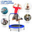 Blue Elephant ft Round Fitness Trampoline with Handlebar-1665302214