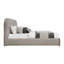 Lit avec rangement, tissu gris-349570177