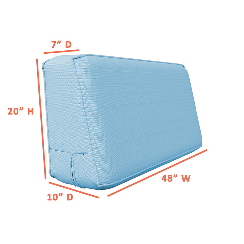 Housse de coussin d'extérieur, Bleu, 48"