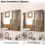 Pharmacie avec porte en miroir et deux tablettes intérieures réglables pour le rangement mural de la salle de bain-2077158189-2146752787
