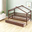 Lits en bois peu encombrants avec rangement, conception de maison simple