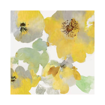 Sunny Floral I by Asia Jensen - Wrapped Canvas Painting