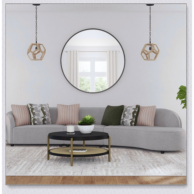 Table de bout ronde noire Benson