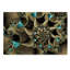 «Turquoise Bronze» par Clasina, impression sur toile tendue-30400214