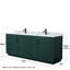 Ensemble de meuble-lavabo double autoportant 84 po avec plateau en marbre Miranda-63918110-63918114