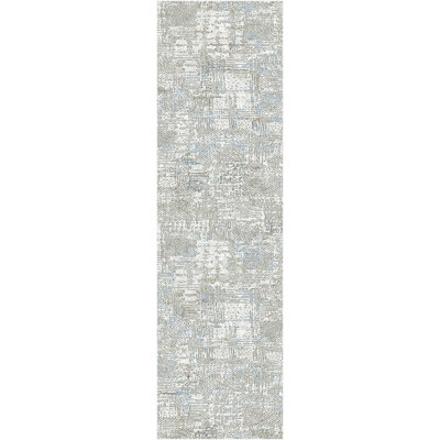 Tapis beige/bleu Karlee