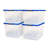 Homz Secure Latch Large Clear Stackable Storage Container Bin-97285841