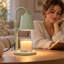 Lampe chauffe-bougie avec minuterie et variateur, brûleur à cire pour bougies parfumées en pot, cadeau de pendaison de crémaillère pour femme, hauteur réglable, pour chambres, cuisine ou bureau, décoration esthétique (vert métallique)-1522860472