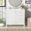 Meuble-lavabo simple 36 po avec lavabo en céramique-839389439