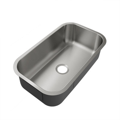 30.5'' L Single Bowl Stainless Steel Kitchen Sink