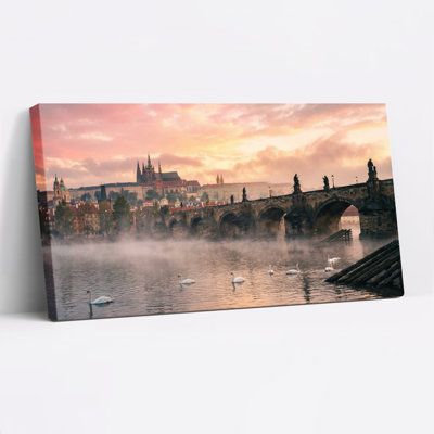 Prague Sunrise Canvas Wall Art Set Of 1