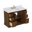 Ensemble de meuble-lavabo simple 48 po Amberwood avec dessus en pierre reconstituée, 2 portes et 6 tiroirs