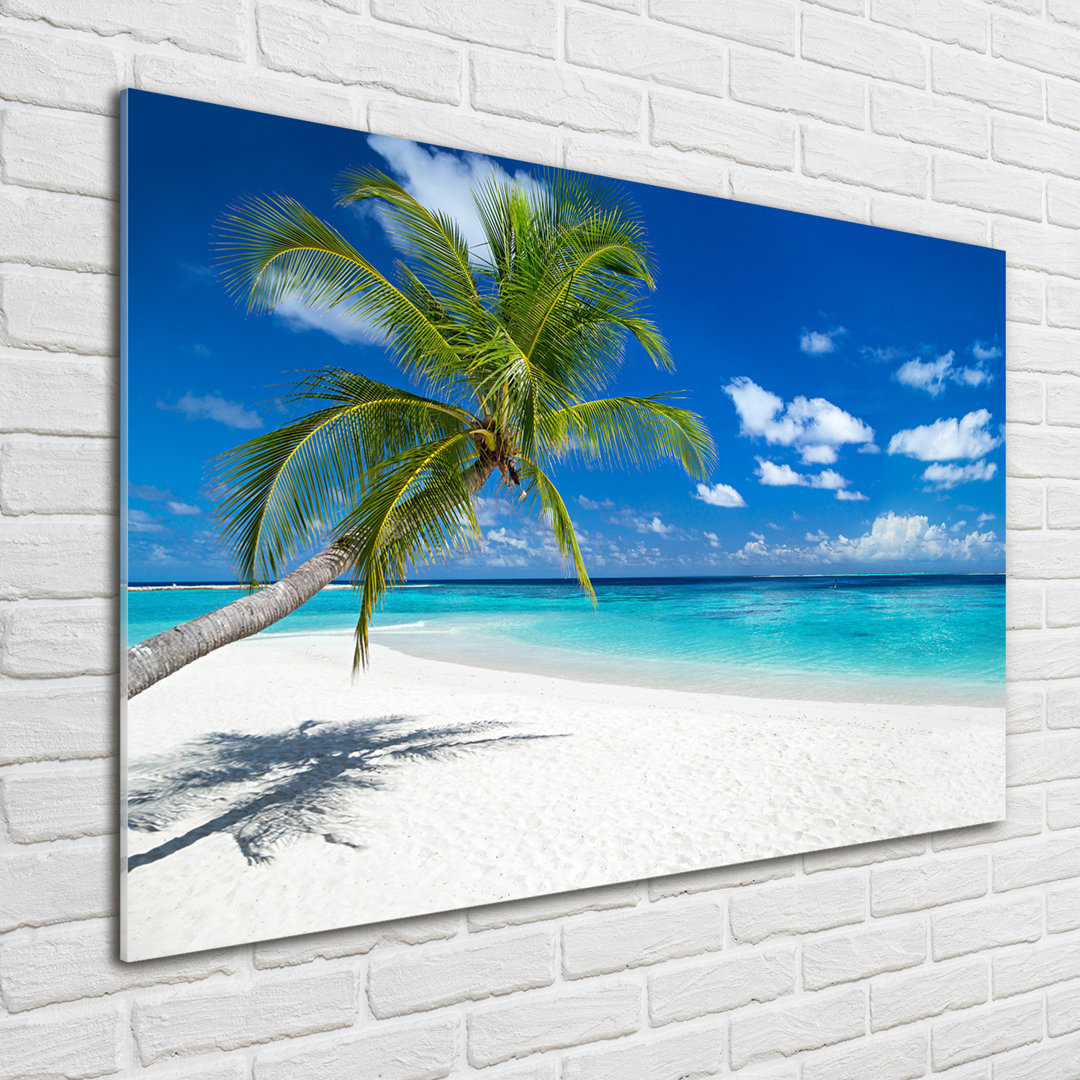 Glasbild Tropical Beach