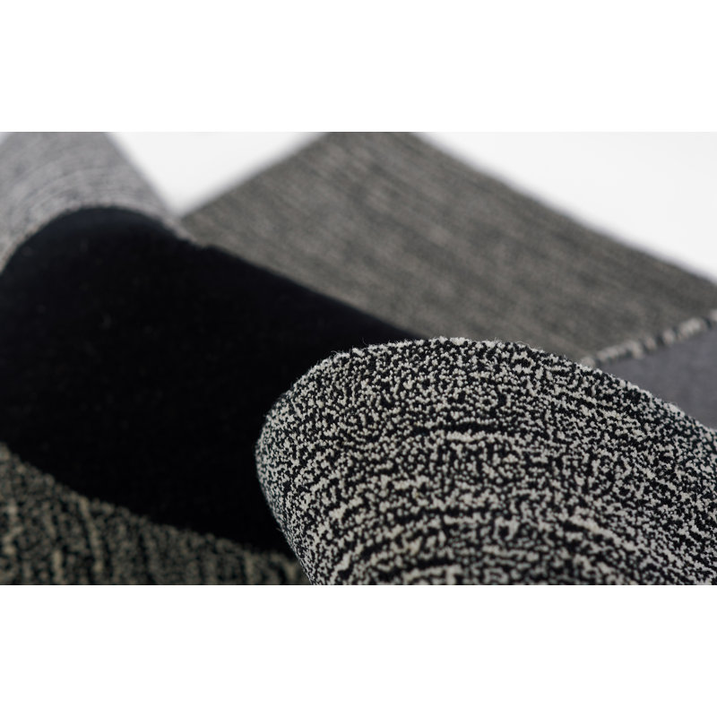 Crisey 6 Simba Hand Tufted Wool Contemporary Black Area Rug 2' X 3', Rectangle 8' x 10'