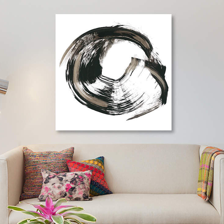 « circulation study iv », reproduction d’impression sur toile, H 12 po x l 12 po x P 1,5 po, Toile tendue, Pas de tapis