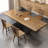 Brown Rectangle Solid Wood Dining Tables-108918971