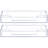 Wall 2 Piece Clear Vinyl Record Storage Rack