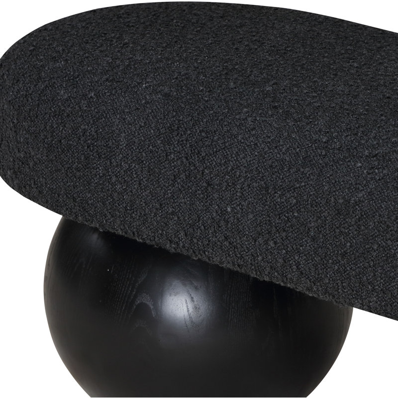 Banc de rangement Aust, Noir, Noir