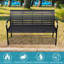 Banc de patio 45,7 po en acier et WPC