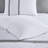 Elegant 8 Piece Bedding Set, Polyester White Comforter, Contemporary Style For Home