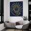 «Celestial Gold E» par Jean Plout, art mural en verre acrylique-1682097875