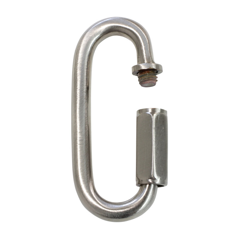 Chaîne à maillons rapides, H 2,36 po x l 1,06 po x P 0,24 po, Nickel brossé