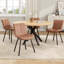 Table de salle à manger 47 "pour 4-6 personnes - Mid-Century moderne naturel