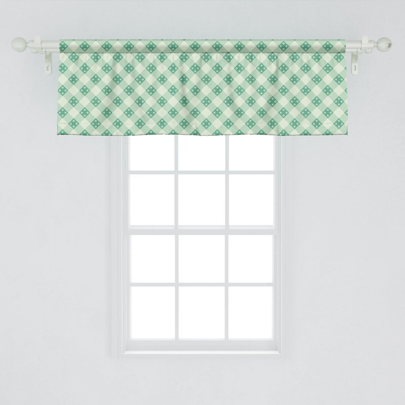 Ensemble de 2 cantonnières rayées Ambesonne Mint
