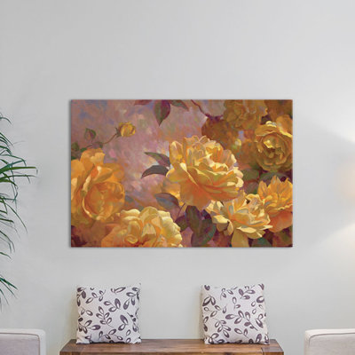 « golden lueur », peinture sur toile tendue