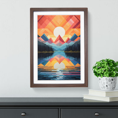 Lake Geometric No.2 - Framed Print