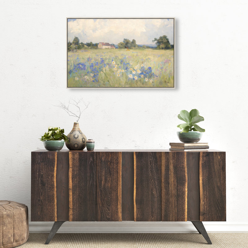 Enchanting Vista Canvas Landscape & Nature Print by Oliver Gal, Black Frame, 15 x 10, 21"H x 31"W, Silver Frame