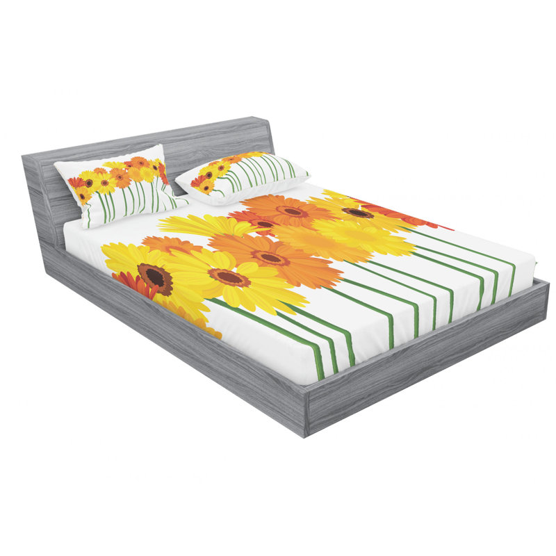 Microfiber Sheet Set, Full Sheet Set with Fitted Sheet