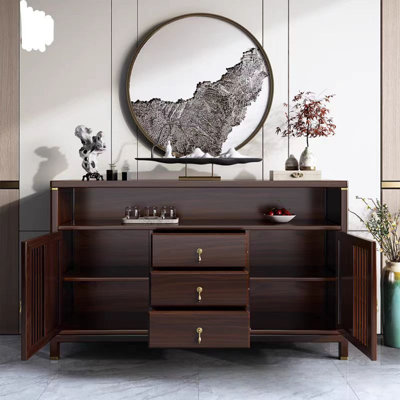Table de buffet style nouvelle porte grillagée de style chinois