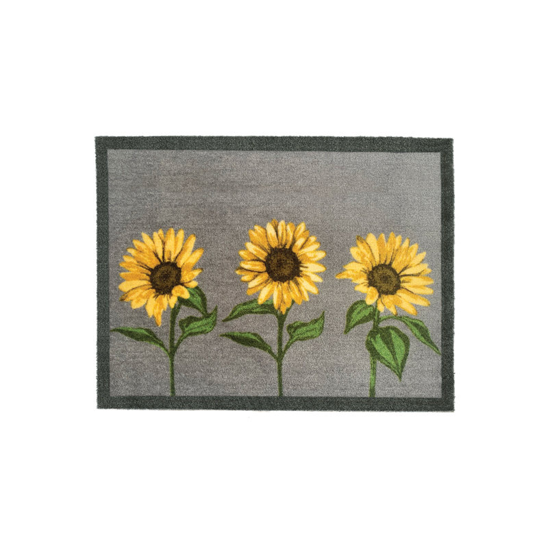 My Mat Non-Slip Floral Indoor Doormat, 50cm W x 75cm L