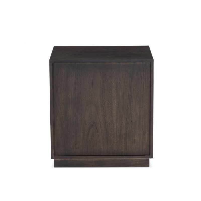 Tussac Nightstand-Matte Brown Neem, Matte Brown Neem