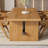 Zakhai 8 - Person Pine Solid Wood Solid Wood Top Trestle Dining Set-907704859