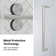 Ove Decors Reva 48 In. W X 74 In. H Frameless Sliding Clear Straight Alcove Shower Door