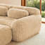 Canapé 4 places en forme de U sans armature, avec mousse haute résilience 32D, antidérapant, assise ergonomique, aucun assemblage requis, couleur kaki, idéal pour un usage domestique, base incluse.