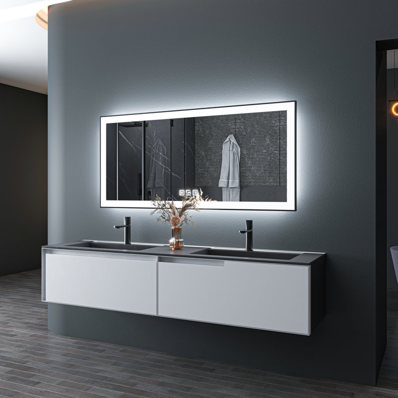 Aluminium Flat Mirror, 60" H x 28" W